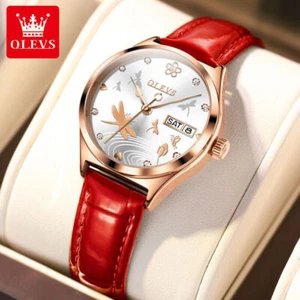 OLEVS Women's Automatic Mechanical Watch Calendar Week Waterproof Wristwatches - Picture 1 of 20