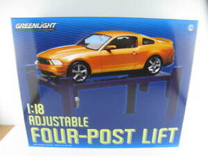 4-pilares hebebühne /"michelin/" en azul//amarillo GreenLight 1:18 OVP nuevo