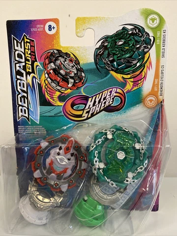 Beyblade Burst Rise Hypersphere Shield Kerbeus K5 Behemoth Cyclops C5 Dual Pack Cover