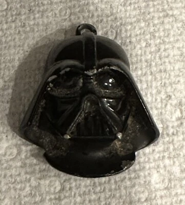 复古 1977 年星球大战珠宝达斯·维德金属项链 3D 吊坠 20 克拉狐狸 — 第 1/4 张图片