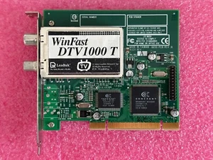 Leadtek WinFast DTV 1000 T DVB-T PCI TV Tuner Card CONEXANT CX23881 CX22702 - Picture 1 of 12