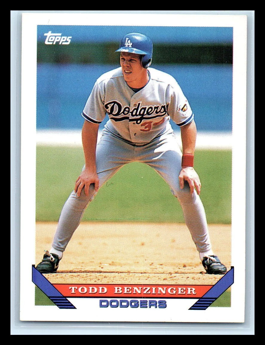 1993 Topps LA Dodgers #620 Todd Benzinger Gold