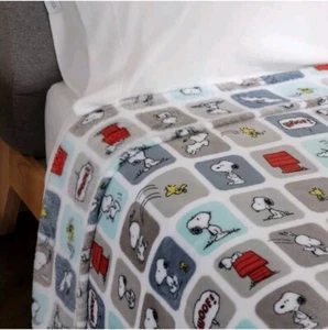 Berkshire Blanket Peanuts® VelvetLoft® Cute Character Snoopy Plush Throw - Picture 1 of 7