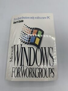 SEALED Microsoft Windows 3.11 Workgroups PC User's Guide COA RARE with disks 3.5