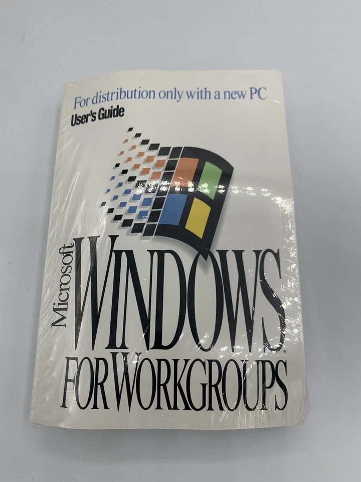 SEALED Microsoft Windows 3.11 Workgroups PC User's Guide COA RARE with disks 3.5 - Image 1 of 1
