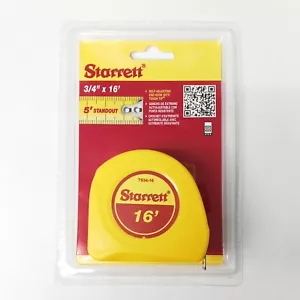 Starrett KTS34-16-N Nastro di misura inglese 3/4" x 16' - Graduato in 1/16" - Foto 1 di 2