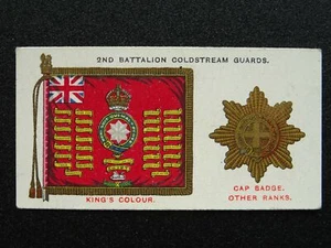 No.9 2do BATT COLDSTREAM GUARD Estándares de regimiento e insignias de gorra de jugadores 1930 - Imagen 1 de 1