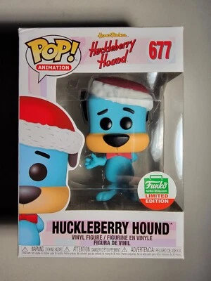 FUNKO POP HUCKLEBERRY HOUND w/ SANTA'S HAT CYBER MONDAY LIMITED SHOP EXCLUSIVE - Image 1 of 4