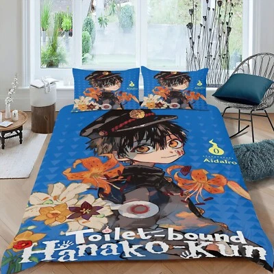 3Pcs Bedding Sets Toilet-bound Hanako-kun Duvet Cover Sets All Season for Kids - Image 1 of 4