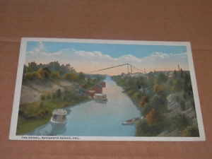 REHOBOTH BEACH DELAWARE - 1918 POSTKARTE - DER KANAL - Bild 1 von 2