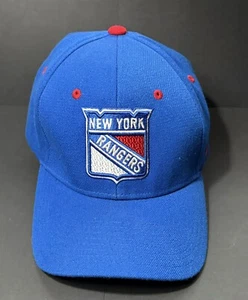 Authentic Zephyr NHL New York Rangers Curved Bill XL Stretch Fit Hat - Picture 1 of 10