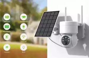 Caméra Exterieur Solaire 4MP + battery avec Wifi et Vision Nocturne , PTZ IP66 - Imagen 1 de 15