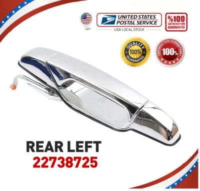 Rear LH Side Outside Door Handle For 2007-2013 Chevrolet Tahoe Avalanche GMC - Image 1 of 4