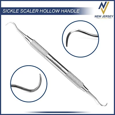 Dental Periodontal Sickle Scaler H6/H7 Stainless Steel Double Ended Instruments - Image 1 of 3