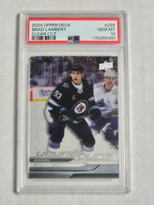 PSA 10 Brad Lambert 2024-25 Upper Deck Series 1 Young Guns Clear Cut RC #228 - Bild 1 von 2