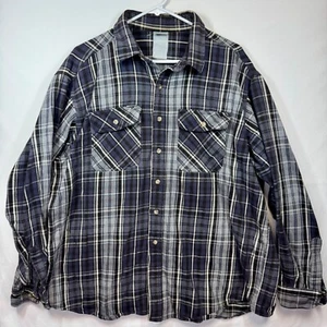 Carhartt Flannel Shirt Plaid Button Up Long Sleeve Workwear Mens Size  XL No Tag - Picture 1 of 8