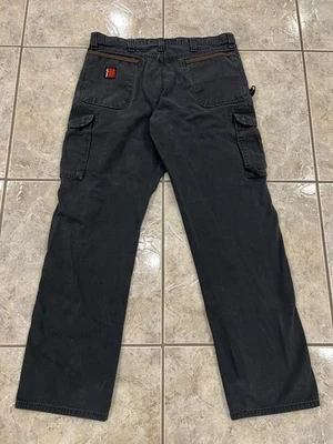 Mens 36X34 Wrangler Riggs Ripstop Canvas Double Front Knee Cargo Pant Distressed - Image 1 of 4