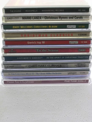 LOT of 10 CHRISTMAS MUSIC CDs ALL FAMOUS COMPILATIONS and Originals Assorted  Foto 1 de 4