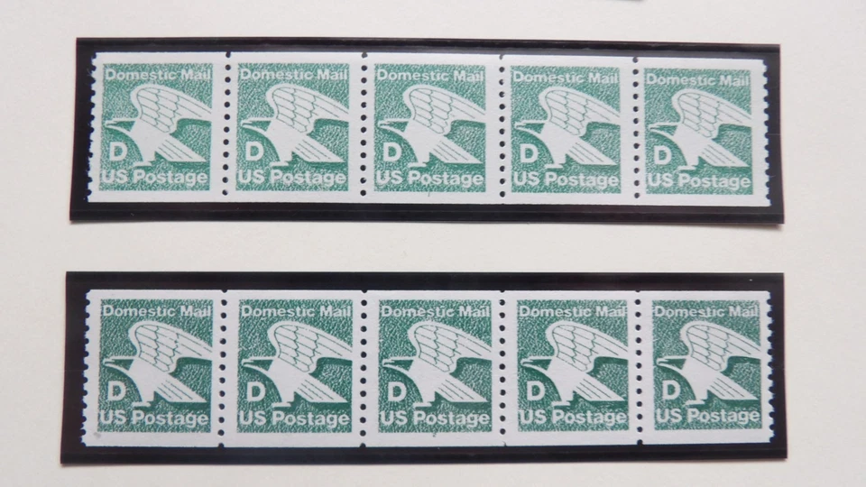 #2112 Eagle Domestic Mail Rate D PNC5 #1-2 MNH OG VF - Image 1 of 1