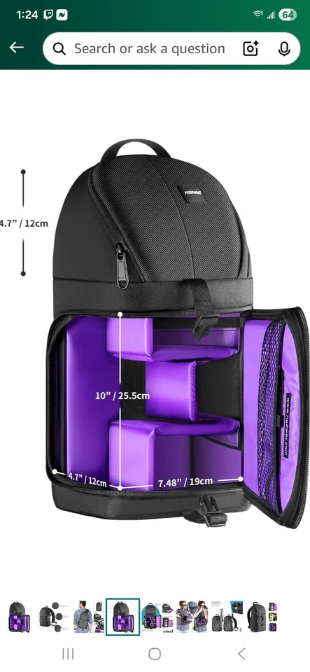 Neewer Black Sling Camera Bag - Image 1 of 4