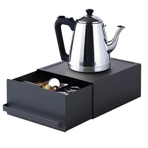 Supporto Organizzatore Cucina con Cassetto, Caffettiera e Porta Elettrodomestici Cialde Tè... - Foto 1 di 7