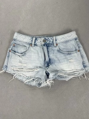 Pantalones Cortos Vaqueros Garage Denim Para Mujer Talla 0/23 Azul Denim Pantalones Cortos Desgastados Foto 1 de 4