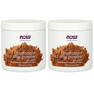 2 x NOW Mediterranean Red Clay Powder 6 oz, Clearance for Best By 12/2025 - Picture 1 of 2