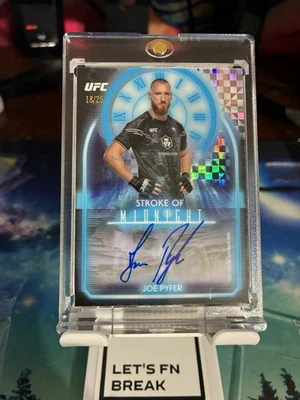 Joe Pyfer /25 ON CARD AUTO Moonrise 2025 Topps Midnight UFC Stroke of Midnight - Image 1 of 2