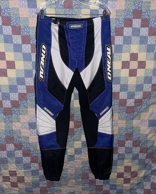 Pantalones de equitación O'neal Racing talla 32 impermeables recubiertos azules/elementos multicolores Foto 1 de 4