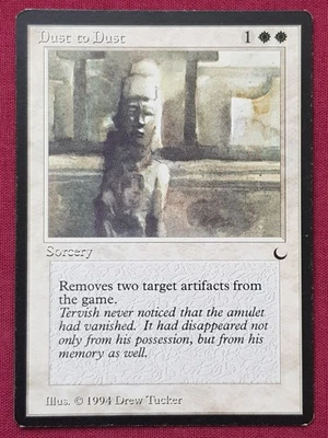 Magic The Gathering THE DARK DUST TO DUST white card MTG - Image 1 of 2