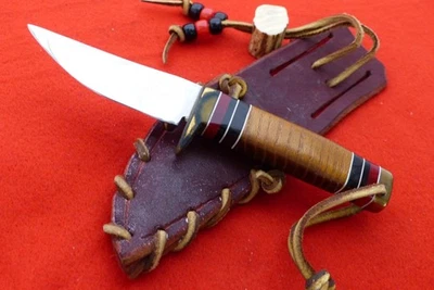 Cuchillo Vaina Hoja Fija Hecho a Mano Personalizado Mocking Bird Hill John Emberton 6.5" Foto 1 de 4