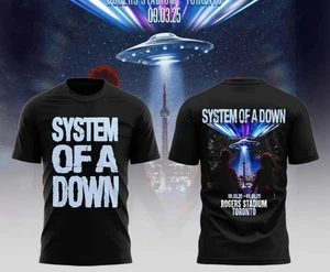 SYSTEM OF DOWN September 2025 Rogers Stadium Toronto Tour 3D T-Shirt - Bild 1 von 4