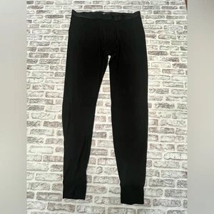 UNIQLO Pants Heattech Men's Thermal Base Layer Black Thin Leggings Active XL - Picture 1 of 7