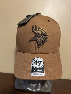 Minnesota Vikings Carhartt x ' 47 MVP шляпа утка ткани коричневый OSFM новый образец - Изображение 1 из 4