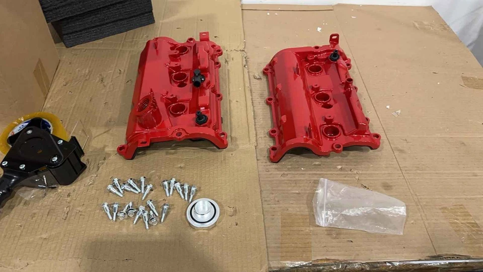 2x Juego de cubierta de válvula izquierda + derecha mejorada para 09-13 Infiniti G37 09-20 Nissan 370Z Foto 1 de 4