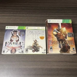 Fable Anniversary + II + III Limited Collectors Edition XBOX 360 Game Bundle Lot - Picture 1 of 14