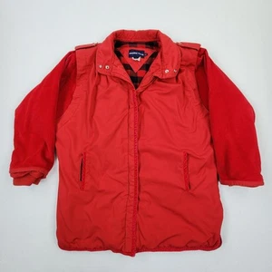 Pacific Trail Red Womens Winter Buffalo Plaid Fleece Lining Chore Jacket Size M - Picture 1 of 19