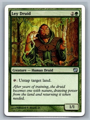 Magic The Gathering 9th Edition Ley Druid #251/350 MTG TCG CCG Ninth - Image 1 of 2