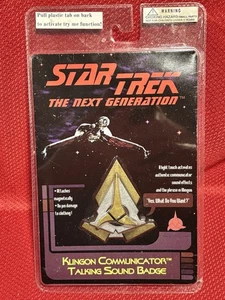 Star Trek The Next Generation Klingon Communicator Talking Badge Tested Works - Picture 1 of 7