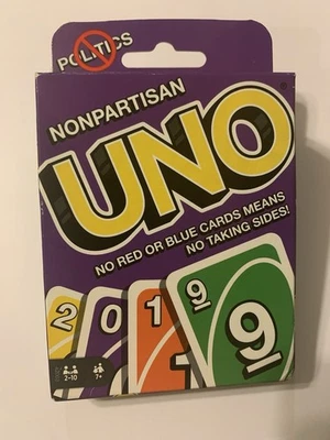UNO Nonpartisan SPECIAL EDITION 2019 Card Game New Open Box  - Image 1 of 4