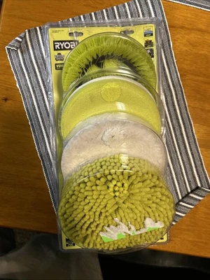 Набор для чистки из вихревого микрофибры Ryobi 6 дюймов 4 штуки - Изображение 1 из 4