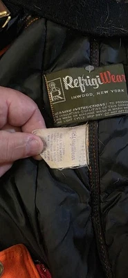 Pantalones de caza RefrigiWear Blaze naranja aislado babero talla L vintage Foto 1 de 4