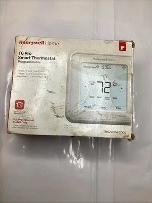 Honeywell Home T6 Pro Smart Thermostat Programmable TH6220WF2006 White New - Image 1 of 4