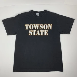 Vintage Towson State University T-Shirt College Collegiate 90s Tee Size Large - Picture 1 of 8