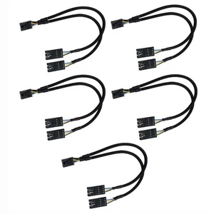 4 Pin Male to Female Fan RGB Splitter Cable for RGB HUB, Lighting Node4155 - Afbeelding 1 van 8