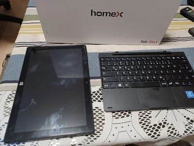 HomeX Tab 2 in 1,wie neu, 1x benutzt, Originalverpackung vorhanden, Windows 10 - Bild 1 von 2