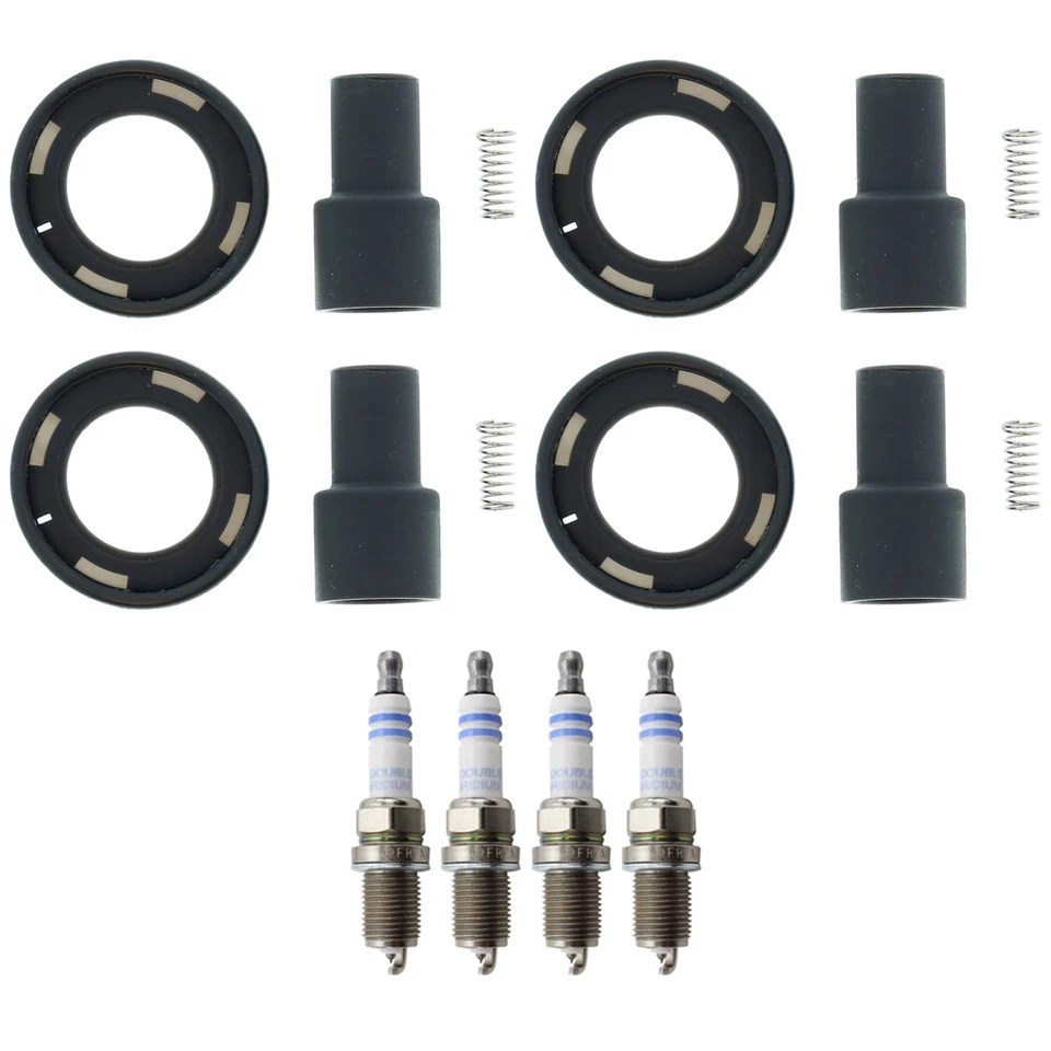 Bosch 4 bujías de iridio dobles y kit de arranque de bobina de encendido Denso para Camry L4 Foto 1 de 1