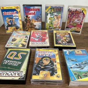 10 x ZX Spectrum 48/128 Spiele Konvolut - Wolfan Chubby Castle Terramex - Quick PP - Bild 1 von 17