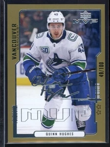2020-21 Upper Deck MVP 20th Anniversary Second Star #37 Quinn Hughes 49/100 - Picture 1 of 2