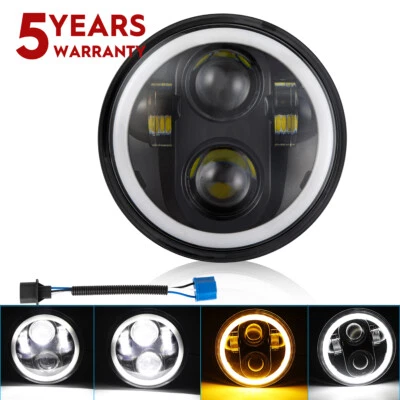 For Honda Shadow Spirit 750 1100 VTX1800 5.75" 5-3/4 inch LED Headlight Hi/Low - Изображение 1 из 4